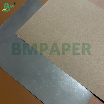 300gsm Silver Foil Face Cardboard Kraft Back Laminated Paper For Luxury Packaging