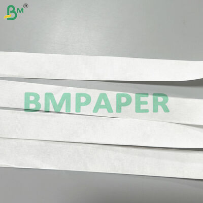 Ribbed Cigarette Paper Rolls Slit 30mm Width 25gsm White Industrial Cigarette Wrapping Paper