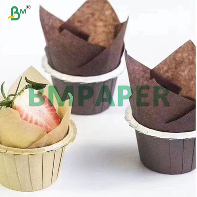 35g 38g 40g 45g Lapisan Anti Lengket Kertas Liner Kue Muffin Berwarna