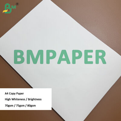 80gm Putih Tinggi Copy Paper Jumbo Rolls 1055mm 914mm, Kecerahan 102%-106%