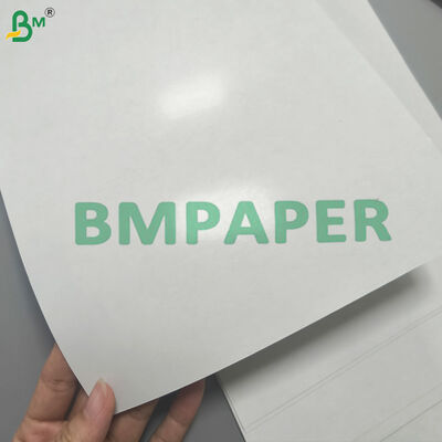 12PT Putih Kartu Promosi Dek Kertas Inti Hitam Linen Embrassed & Surface Glossy
