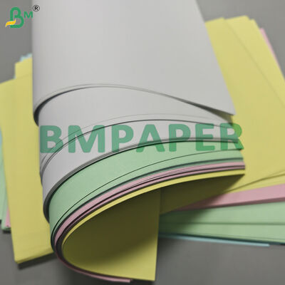 Kertas NCR CFB Kuning Merah Muda Tanpa Karbon 80gsm Untuk Pencetakan Digital 216 x 279mm