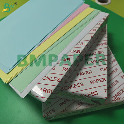 Kertas NCR CFB Kuning Merah Muda Tanpa Karbon 80gsm Untuk Pencetakan Digital 216 x 279mm