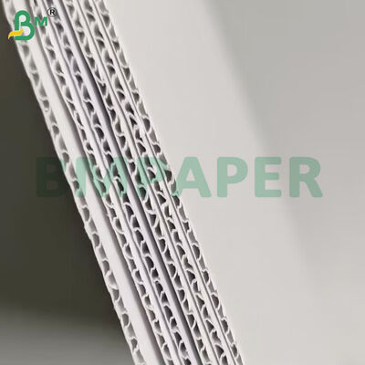80+80+80gsm 3 Lapisan Papan Bergelombang Putih untuk Kotak Kosmetik