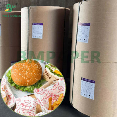 Kelas Makanan Putih Hamburger Wrapping Paper Anti Grease Jumbo Rolls Kit 4 Kit 5