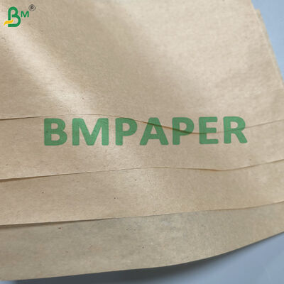Gulungan Kertas Sisipan Kaca Kraft Alami 35 - 40gsm Kertas Pemisah Anti-jamur untuk Kaca Berlapis PV Otomotif