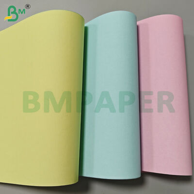 White Top Yellow Middle Pink Bottom Three Layer NCR Paper Sheets