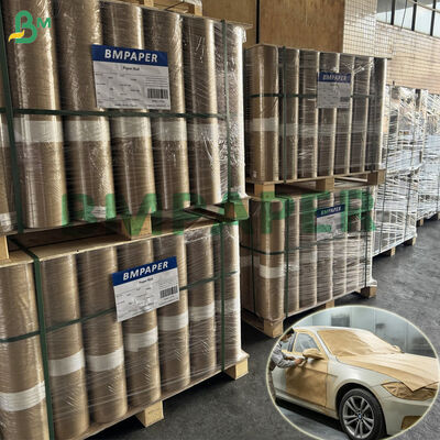 Kertas Masking Semprot Kraft 50gsm Tahan Air Otomotif 60cm x 50m
