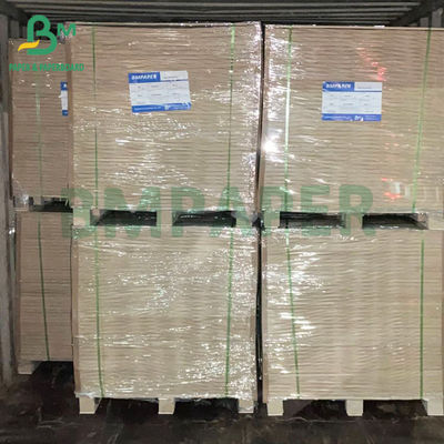300gm Stabilitas cetak yang baik Satu sisi dilapisi Kraft Board Untuk kemasan makanan