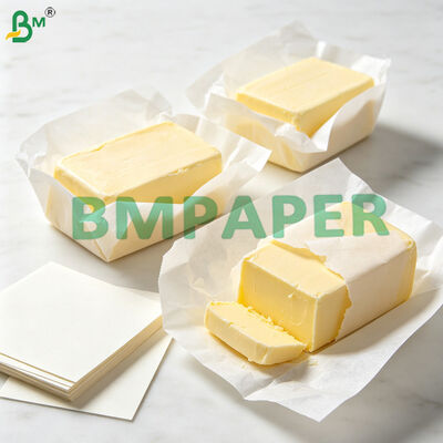 45g Greaseproof Wrapping Paper Untuk Butter Wrap / Margarine Packaging