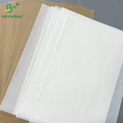40g Resist Oil Hamburger Greaseproof Paper Putih dan Brown untuk Fast Food Packaging